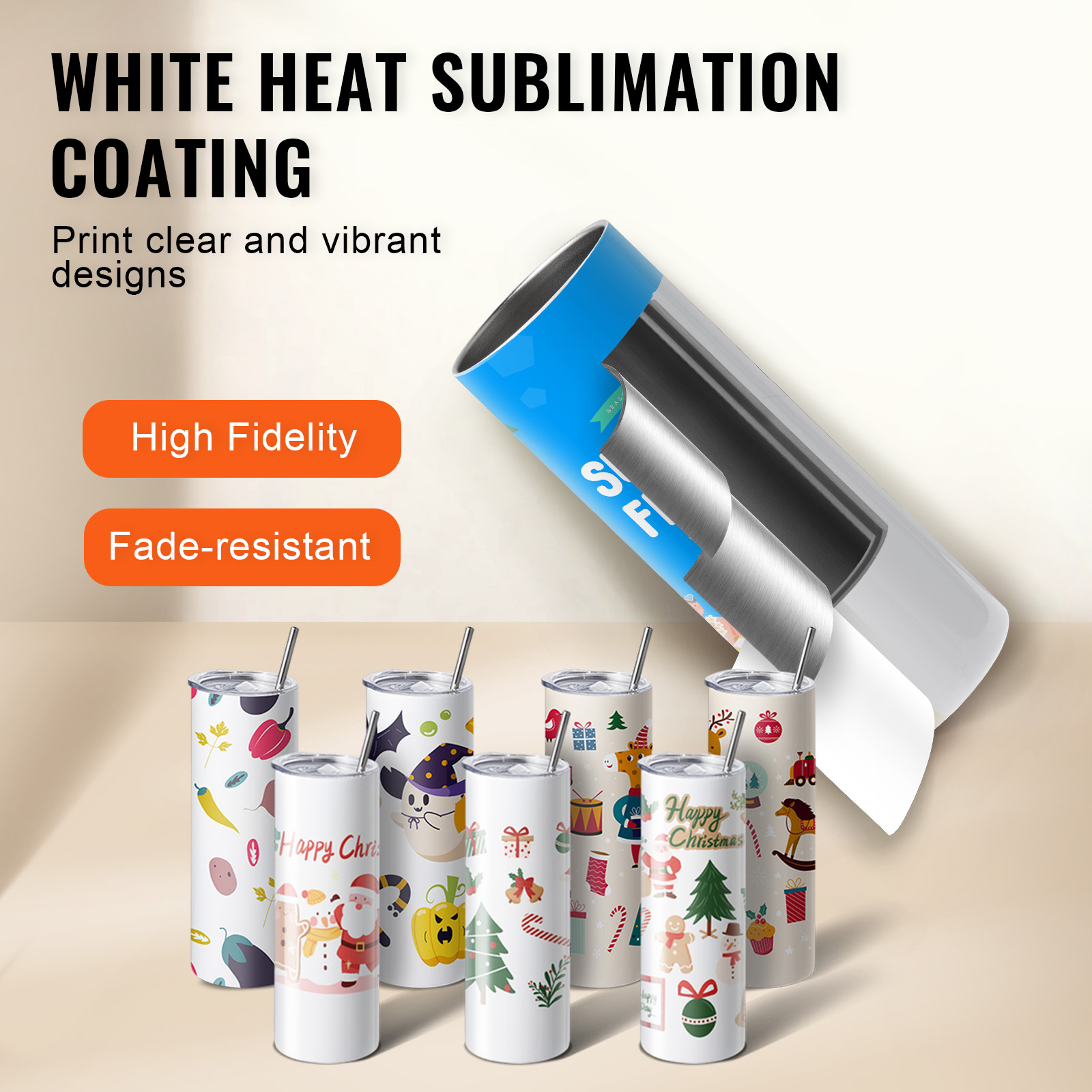 SucceBuy 8/12/14/16/24/50 шт., – обзор и цена Sublimation Mug White